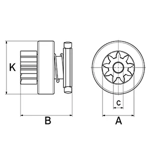 Freilaufgetriebe, Starter HC-Cargo F032233835 Bild Freilaufgetriebe, Starter HC-Cargo F032233835