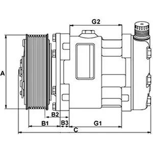 Kompressor, Klimaanlage 12 V HC-Cargo 241098 Bild Kompressor, Klimaanlage 12 V HC-Cargo 241098