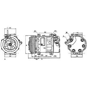 Kompressor, Klimaanlage 12 V HC-Cargo 241272 Bild Kompressor, Klimaanlage 12 V HC-Cargo 241272