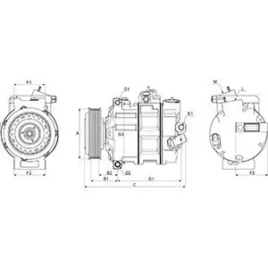 Kompressor, Klimaanlage 12 V HC-Cargo 240841 Bild Kompressor, Klimaanlage 12 V HC-Cargo 240841