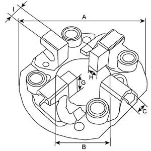 Halter, Kohlebürsten 12 V HC-Cargo 132303 Bild Halter, Kohlebürsten 12 V HC-Cargo 132303