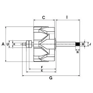 Läufer, Generator 28 V HC-Cargo 139433 Bild Läufer, Generator 28 V HC-Cargo 139433