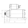 Starter 12 V 1,4 kW HC-Cargo 116720 Bild Starter 12 V 1,4 kW HC-Cargo 116720