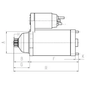 Starter 12 V 1,4 kW HC-Cargo 116720 Bild Starter 12 V 1,4 kW HC-Cargo 116720