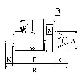 Starter 24 V 4,0 kW HC-Cargo 114523 Bild Starter 24 V 4,0 kW HC-Cargo 114523