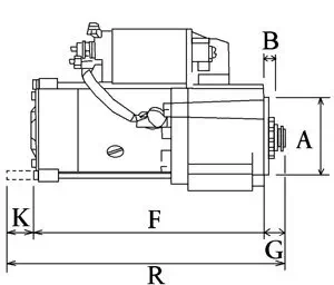 Starter 12 V 1,2 kW HC-Cargo 112185 Bild Starter 12 V 1,2 kW HC-Cargo 112185