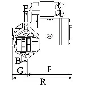 Starter 12 V 1,2 kW HC-Cargo 113906 Bild Starter 12 V 1,2 kW HC-Cargo 113906