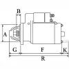 Starter 12 V 1,4 kW HC-Cargo 116026 Bild Starter 12 V 1,4 kW HC-Cargo 116026