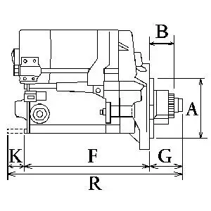 Starter 12 V 1,4 kW HC-Cargo 114260 Bild Starter 12 V 1,4 kW HC-Cargo 114260