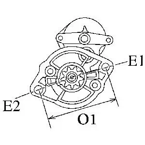 Starter 12 V 1,4 kW HC-Cargo 111544 Bild Starter 12 V 1,4 kW HC-Cargo 111544