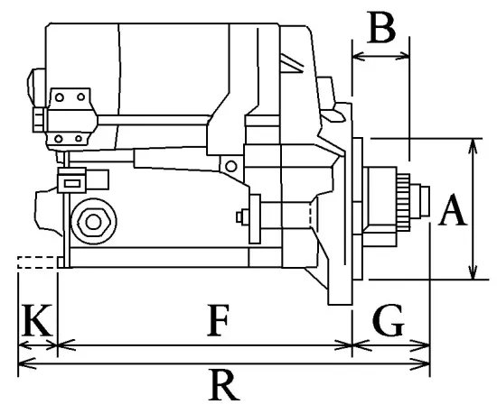 Starter 12 V 1,4 kW HC-Cargo F 032 111 451 Bild Starter 12 V 1,4 kW HC-Cargo F 032 111 451