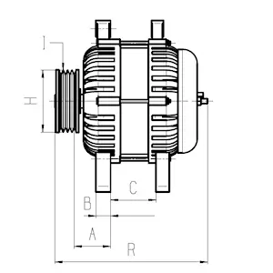 Kohlebürste, Starter 12 V HC-Cargo F032900167