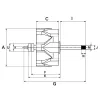 Läufer, Generator 14 V HC-Cargo F 032 131 948 Bild Läufer, Generator 14 V HC-Cargo F 032 131 948