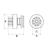 Freilaufgetriebe, Starter HC-Cargo F 032 331 010