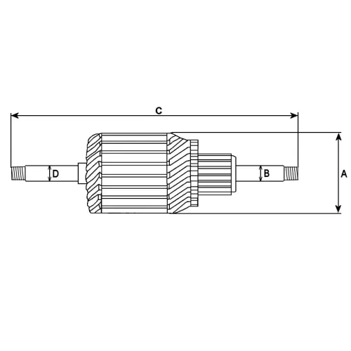 Starter 24 V 4,0 kW HC-Cargo F032113466 Bild Starter 24 V 4,0 kW HC-Cargo F032113466