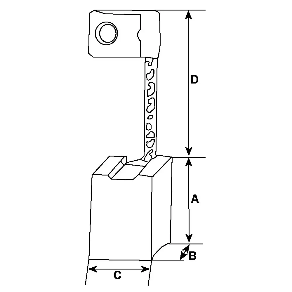 Halter, Kohlebürsten 12 V HC-Cargo F 032 333 287