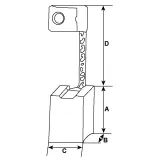 Halter, Kohlebürsten 12 V HC-Cargo F 032 333 287