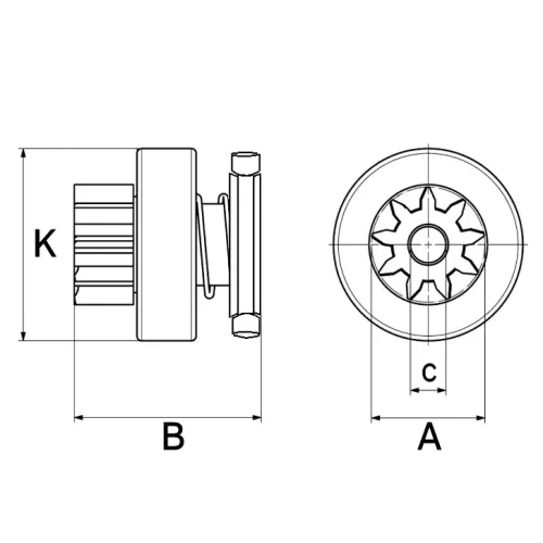 Freilaufgetriebe, Starter HC-Cargo F 032 135 716 Bild Freilaufgetriebe, Starter HC-Cargo F 032 135 716