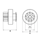 Freilaufgetriebe, Starter HC-Cargo F 032 139 477