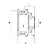 Riemenscheibe, Generator HC-Cargo F 032 136 941
