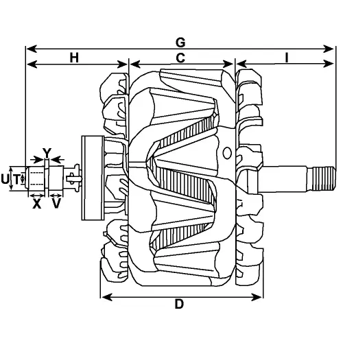 Starter 12 V 1,2 kW HC-Cargo F032113629 Bild Starter 12 V 1,2 kW HC-Cargo F032113629