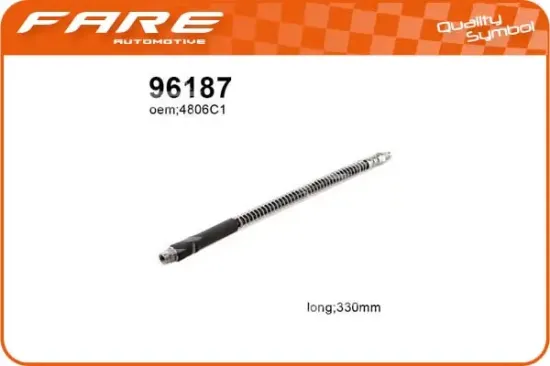 Bremsschlauch Vorderachse beidseitig FARE SA 96187 Bild Bremsschlauch Vorderachse beidseitig FARE SA 96187