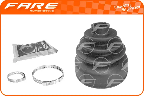 Faltenbalgsatz, Antriebswelle getriebeseitig Vorderachse beidseitig FARE SA K580