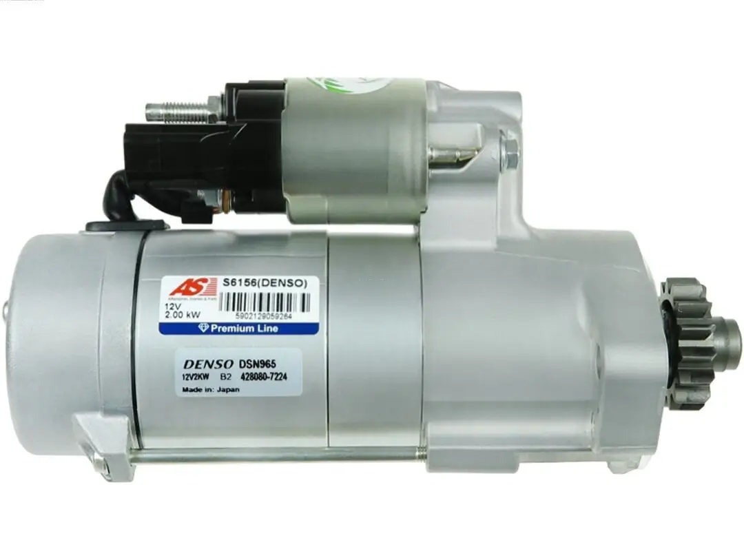 Starter 12 V 2 kW AS-PL S6156(DENSO) Bild Starter 12 V 2 kW AS-PL S6156(DENSO)