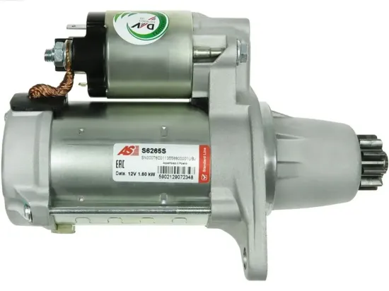 Starter 12 V 1,6 kW AS-PL S6265S Bild Starter 12 V 1,6 kW AS-PL S6265S