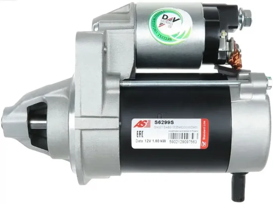 Starter 12 V 1,6 kW AS-PL S6299S Bild Starter 12 V 1,6 kW AS-PL S6299S