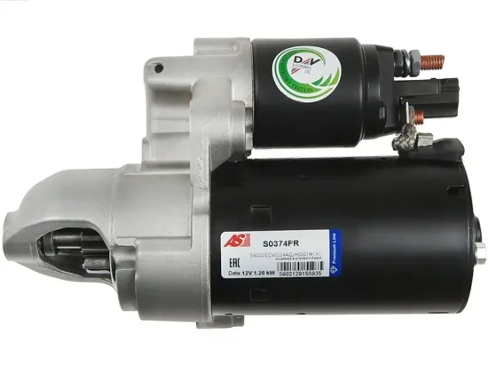 Starter 12 V 1,2 kW AS-PL S0374PR Bild Starter 12 V 1,2 kW AS-PL S0374PR