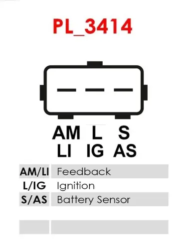 Generator 12 V AS-PL A6335 Bild Generator 12 V AS-PL A6335