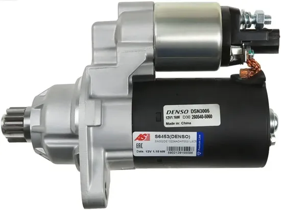 Starter 12 V 1,1 kW AS-PL S6453(DENSO) Bild Starter 12 V 1,1 kW AS-PL S6453(DENSO)