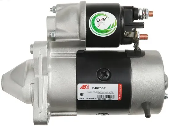 Starter 12 V 0,9 kW AS-PL S4025SR Bild Starter 12 V 0,9 kW AS-PL S4025SR