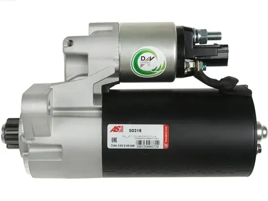 Starter 12 V 2 kW AS-PL S0316 Bild Starter 12 V 2 kW AS-PL S0316