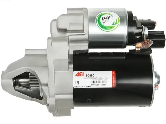 Starter 12 V 1,2 kW AS-PL S0490 Bild Starter 12 V 1,2 kW AS-PL S0490