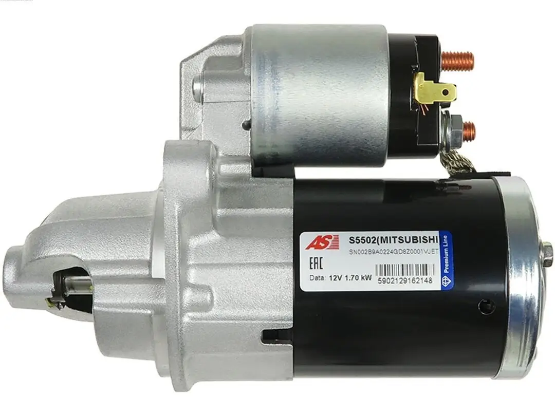 Starter 12 V 1,7 kW AS-PL S5502(MITSUBISHI) Bild Starter 12 V 1,7 kW AS-PL S5502(MITSUBISHI)