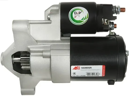 Starter 12 V 1,7 kW AS-PL S5060SR Bild Starter 12 V 1,7 kW AS-PL S5060SR