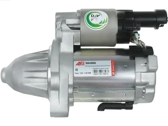 Starter 12 V 1,2 kW AS-PL S6486S Bild Starter 12 V 1,2 kW AS-PL S6486S