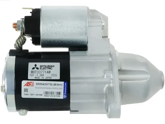 Starter 12 V 1,2 kW AS-PL S5554(MITSUBISHI) Bild Starter 12 V 1,2 kW AS-PL S5554(MITSUBISHI)