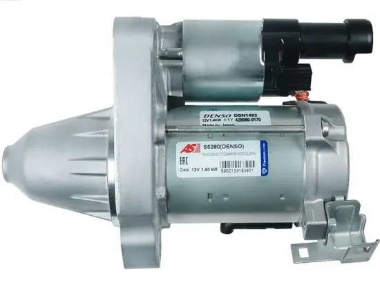 Starter 12 V 1,4 kW AS-PL S6280(DENSO) Bild Starter 12 V 1,4 kW AS-PL S6280(DENSO)