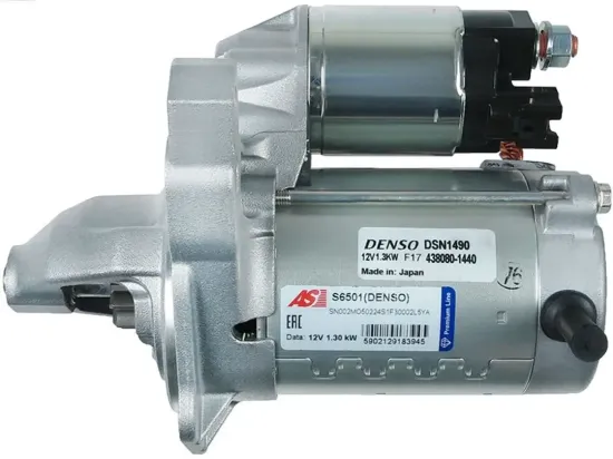 Starter 12 V 1,3 kW AS-PL S6501(DENSO) Bild Starter 12 V 1,3 kW AS-PL S6501(DENSO)