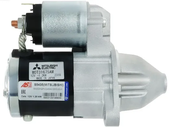 Starter 12 V 1,2 kW AS-PL S5435(MITSUBISHI) Bild Starter 12 V 1,2 kW AS-PL S5435(MITSUBISHI)