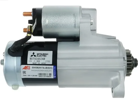 Starter 12 V 1,2 kW AS-PL S5438(MITSUBISHI) Bild Starter 12 V 1,2 kW AS-PL S5438(MITSUBISHI)