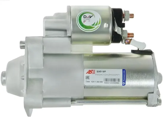 Starter 12 V 1,4 kW AS-PL S9519P Bild Starter 12 V 1,4 kW AS-PL S9519P