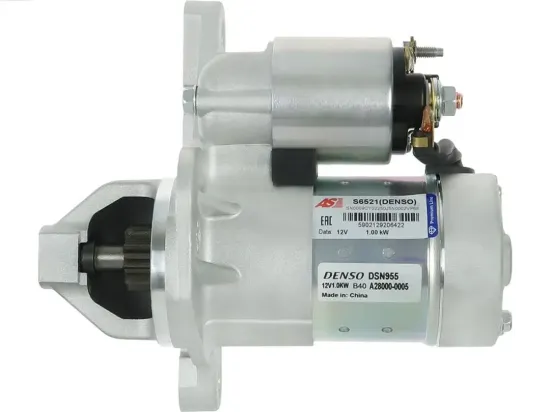 Starter 12 V 1 kW AS-PL S6521(DENSO) Bild Starter 12 V 1 kW AS-PL S6521(DENSO)