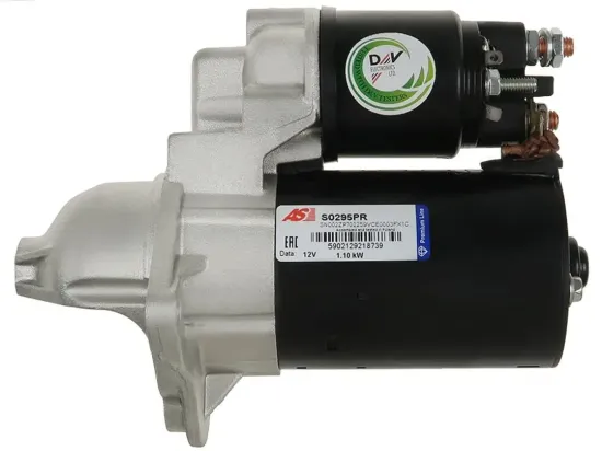 Starter 12 V 1,1 kW AS-PL S0295PR Bild Starter 12 V 1,1 kW AS-PL S0295PR