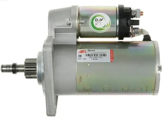 Starter 12 V 1,3 kW AS-PL S9104 Bild Starter 12 V 1,3 kW AS-PL S9104