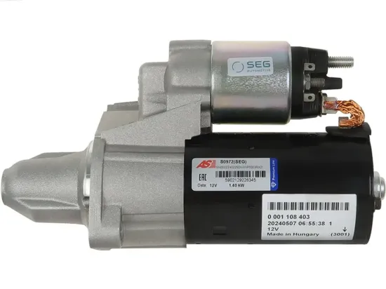 Starter 12 V 1,4 kW AS-PL S0972(SEG) Bild Starter 12 V 1,4 kW AS-PL S0972(SEG)