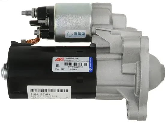 Starter 12 V 1,4 kW AS-PL S0977(SEG) Bild Starter 12 V 1,4 kW AS-PL S0977(SEG)